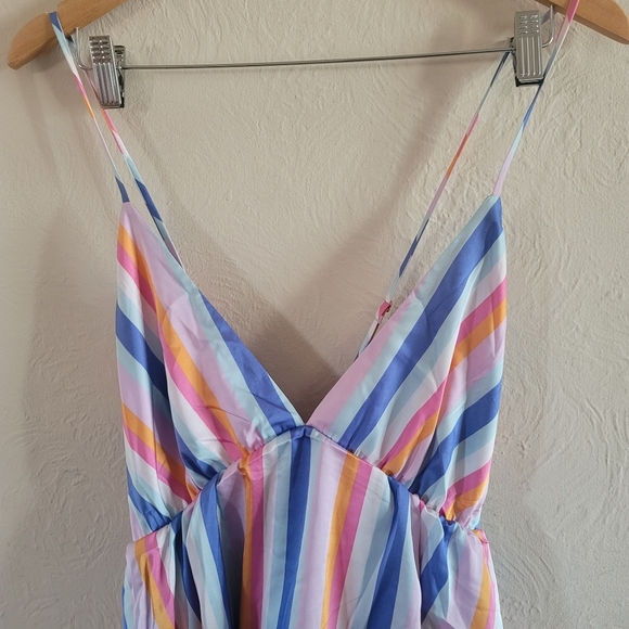 Show Me Your Mumu, Bisou Mini Dress Striped Multi-Color, Size X-Large - NWT - Picture 5 of 10